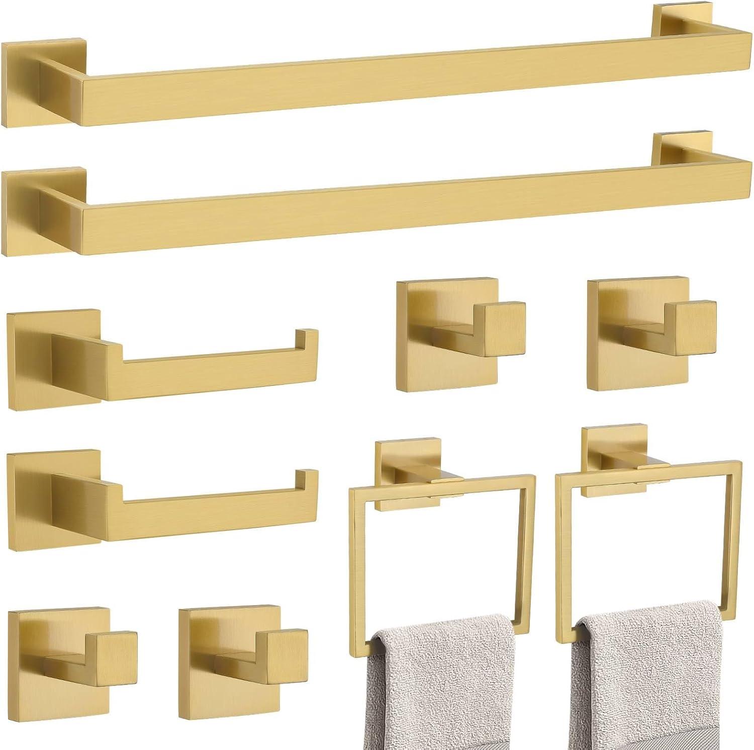 10 Pieces Master Bath Rounded Hardware Set