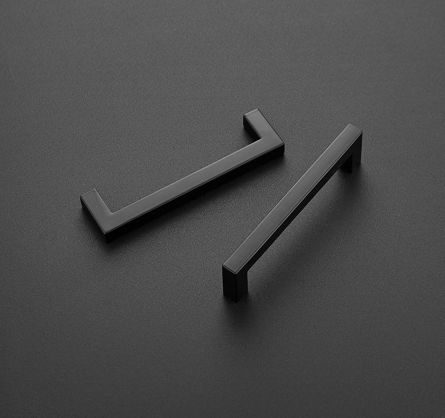 Square Bar Cabinet Pulls Drawer Pulls with 5 Inch Hole Center