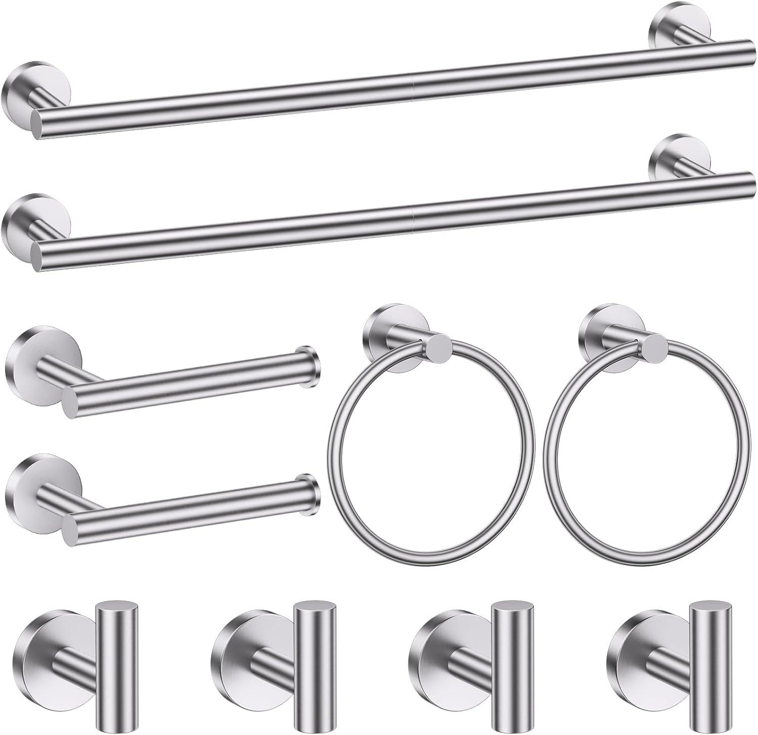 10 Pieces Master Bath Rounded Hardware Set