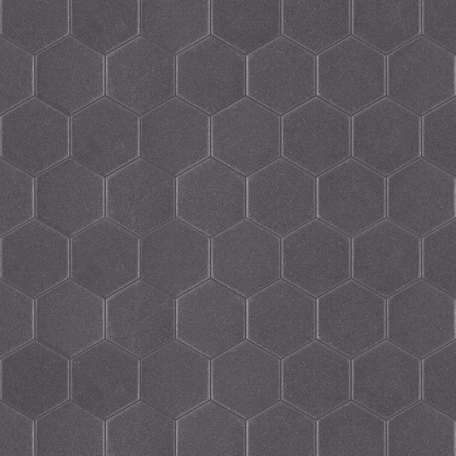 Satori Carbon Matte Porcelain Hexagon Mosaic