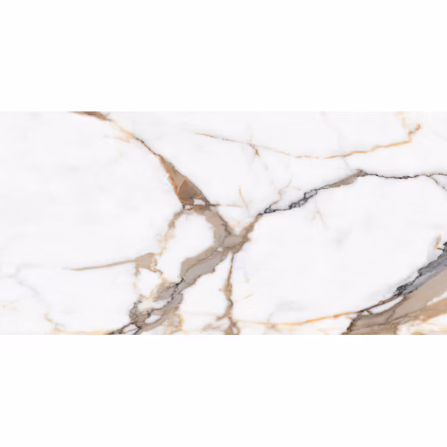 12x24 Satori Calacatta Dorado Polished Porcelain Tile