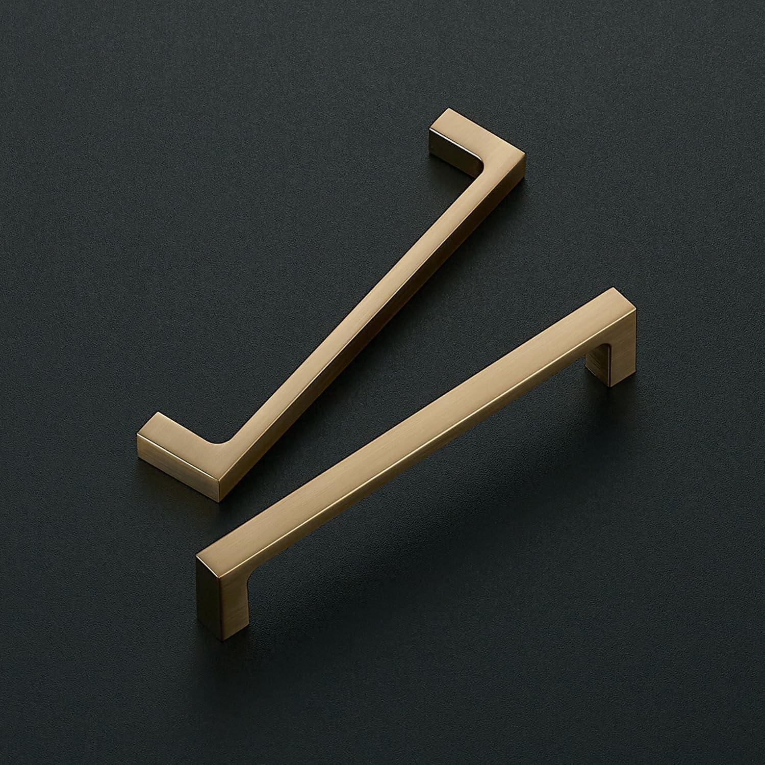 Square Bar Cabinet Pulls Drawer Pulls with 5 Inch Hole Center